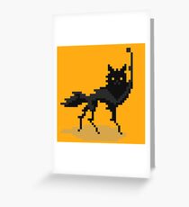 Canis lupus (pixel art) Greeting Card