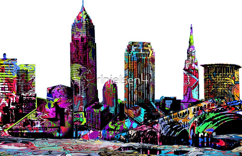 Cleveland graffiti" Stickers by rlnielsen4 | Redbubble