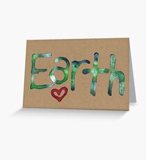 Earth Love Original Art Greeting Card