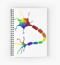 Rainbow Neuron Spiral Notebook