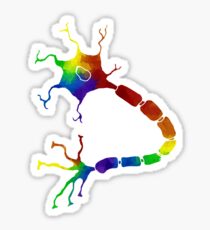 Rainbow Neuron Sticker