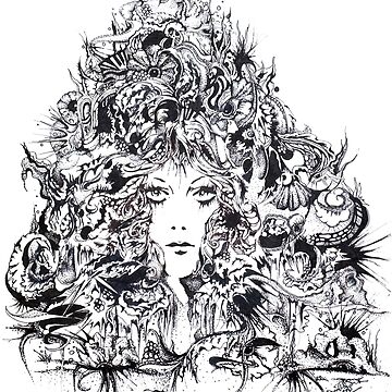 Artwork thumbnail, Majestic Lady, Ink Drawing by djsmith70
