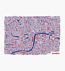London City Map Poster Photographic Print