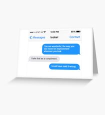Dowager Texts: Violet burns Mrs. Crawley Greeting Card