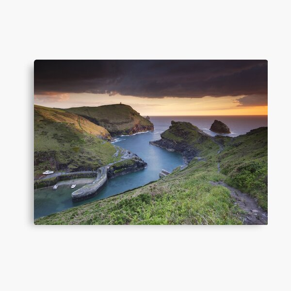 Cornwall - Boscastle Sunset Canvas Print