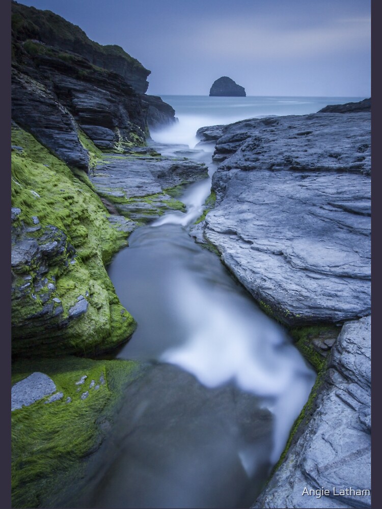 Cornwall- Trebarwith Strand Blues by AngelaBarnett