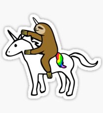 Slothicorn Riding Unicorn Sticker