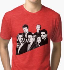 A BTVS motif Tri-blend T-Shirt