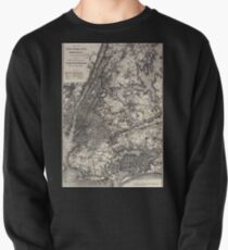 Sudadera cerrada 0293 Railroad Maps Map of New York City Brooklyn and vicinity shewing sic suburban lines of Long Island Railroad and its
