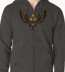 Tri Winged Zipped Hoodie