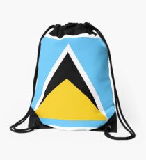 St. Lucia Flagge Rucksackbeutel