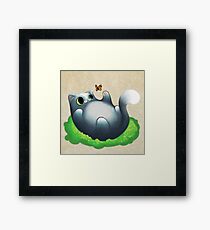 Playing cat Framed Print