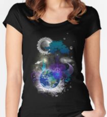 Cosmic geometric peace Women's Fitted Scoop T-Shirt