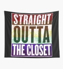 Straight Outta the closet Wall Tapestry