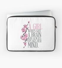 a girl who's got a brain Laptop Sleeve