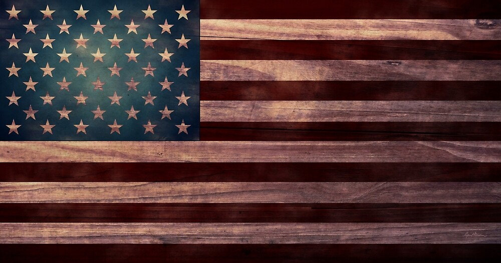 American Flag I by April  Moen