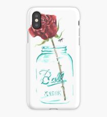 Mason Jar Rose iPhone Case
