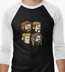 MASTODON cartoon quartet Men's Baseball ¾ T-Shirt