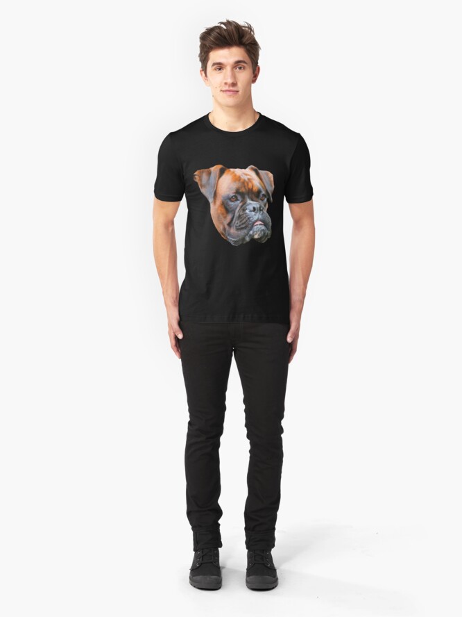 Alternate view of Germany boxer dog Slim Fit T-Shirt