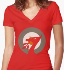 Liverpool Mod Women's Fitted V-Neck T-Shirt