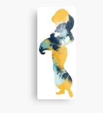 Character Inspired Silhouette Metal Print