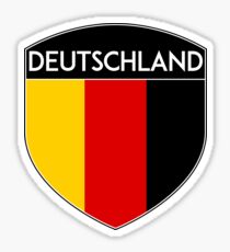 GERMANY DEUTSCHLAND FLAG CREST EMBLEM Sticker