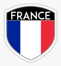 FRANCE FRENCH FRANÇAIS FLAG CREST BADGE Sticker