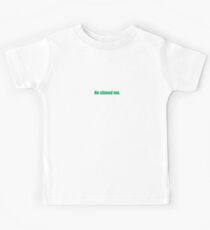 Ghostbusters - He Slimed Me - Green Font Kids Tee