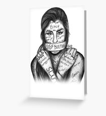 Tarjeta de felicitación Lauren Jauregui - Detener la intimidación