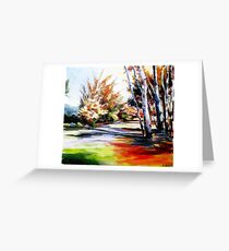 Autumn nature landscape Greeting Card