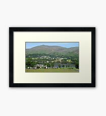 Bank Ground Farm (Holly Howe), Coniston Water & Coniston Old Man, Lake District National Park, Cumbria, UK Framed Print