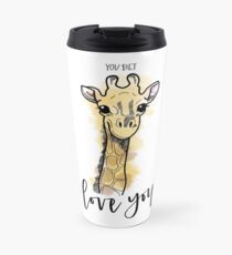 Sie Wette Giraffe Ich liebe dich Thermobecher
