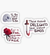 Pegatina Shakespeare Quotes Pegatinas