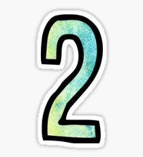 Number 2 Sticker