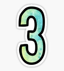 Number 3 Sticker