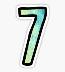 Number 7 Sticker