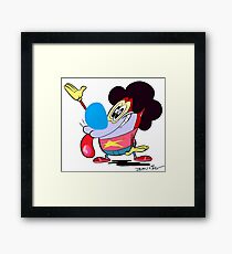 Stimpy Universe Framed Print