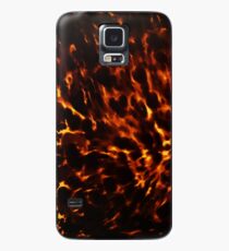 polierter Schildpatt Art Deco Telefonkasten Hülle & Klebefolie für Samsung Galaxy