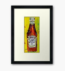 Heinz tomato Ketchup - Deli, kitchen art Framed Print