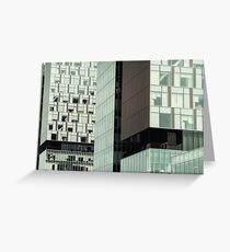 Business Building Windows Abstract Detail Greeting Card