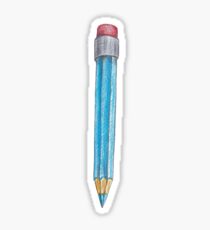 blue pencil Sticker