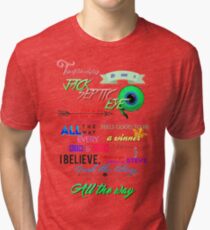 All the Way Jacksepticeye lyrics Tri-blend T-Shirt