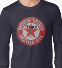Vintage Texaco Motor Spirit Logo Long Sleeve T-Shirt