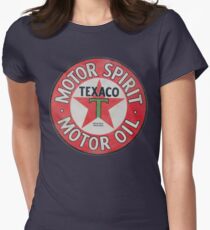 Vintage Texaco Motor Spirit Logo Women's Fitted T-Shirt