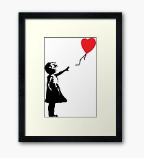 ballon en forme de coeur Impression encadrée