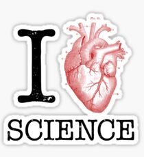 I Love Heart Science - Biology Sticker
