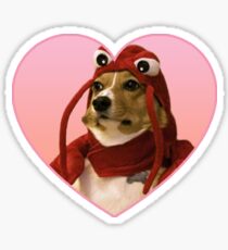 Pegatina Pegatinas Doggo: Corgi De Langosta (Rosa)