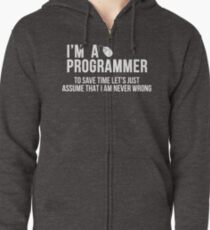 Programmer Zipped Hoodie
