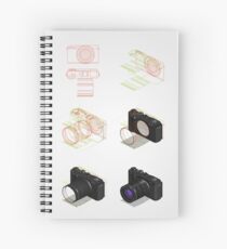 isometric drawing tutorial Spiral Notebook