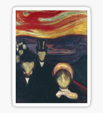 Edvard Munch - Anxiety Sticker